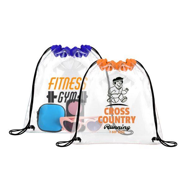 Clear Stadium Drawstring Sportpack (Ocean)
