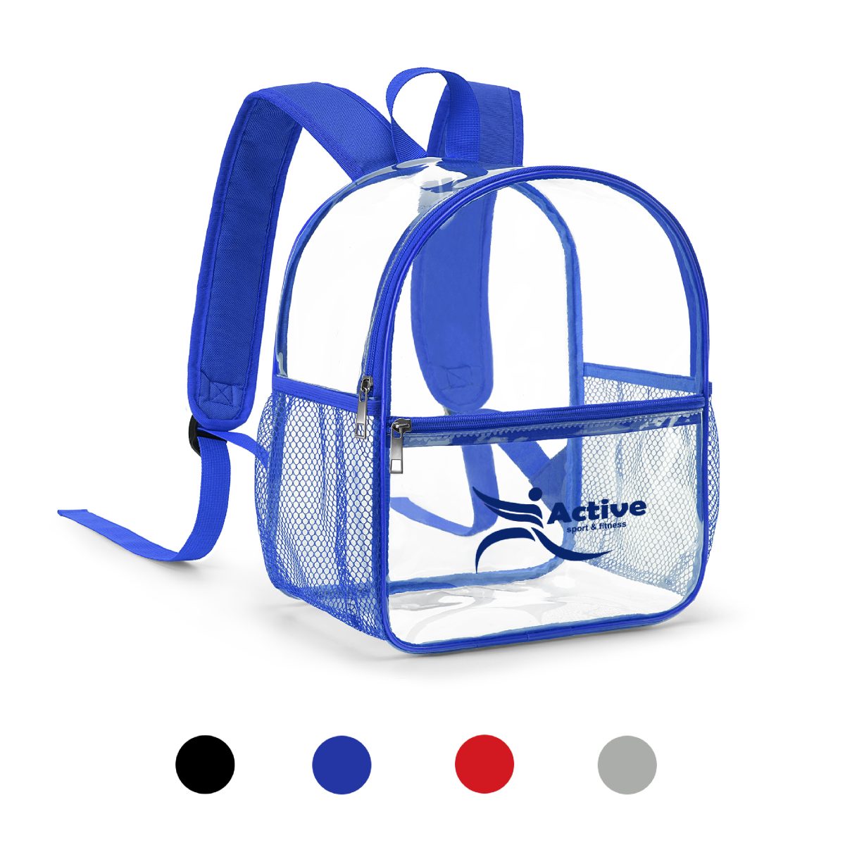 Stadium Approved Clear Backpack with Wide Shoulder Straps (10.5''×12''×6'')