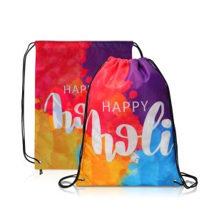 14″ X 17″ Dye-Sublimated Drawstring Backpack (Ocean)