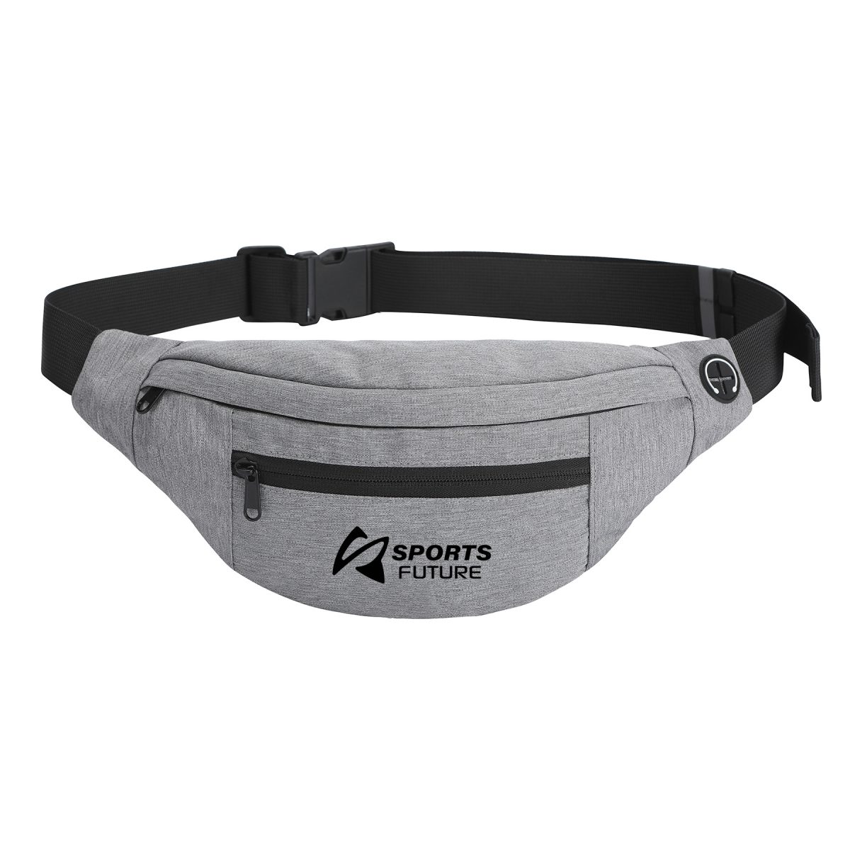 Waterproof 3-Zippered Crossbody Belt Bag