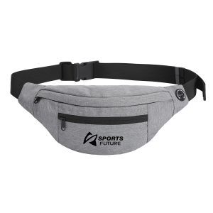 Waterproof 3-Zippered Crossbody Belt Bag
