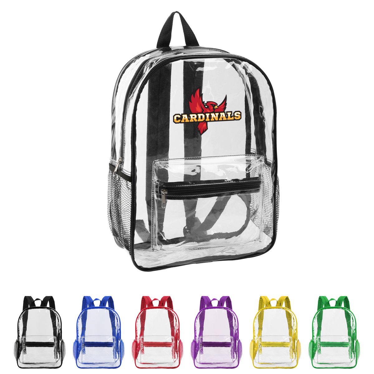 Security Clear PVC Backpack(Ocean)