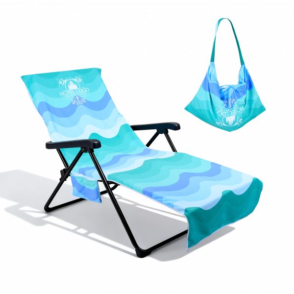Full Color Microfiber Beach Lounge Chair Cover