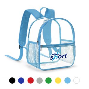 Stadium Approved Clear Backpack with Wide Shoulder Straps (10.5”×12”×6”) – Ocean