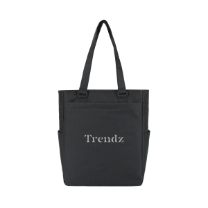 Herringbone Executive Work Tote With Phone Sleeve & Bottle Pockets