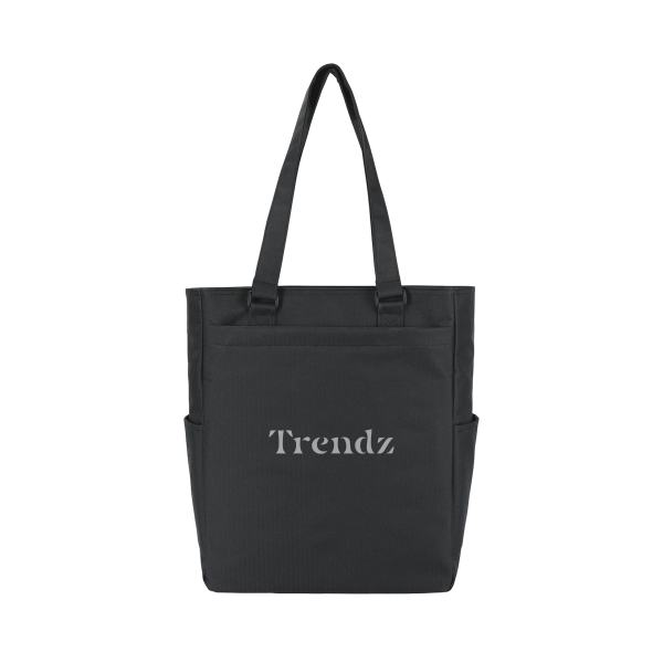 Herringbone Executive Work Tote With Phone Sleeve & Bottle Pockets