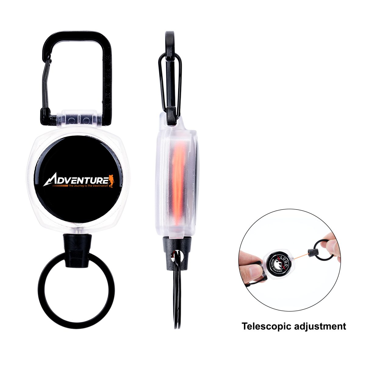 Retractable Claw Badge Reel & Key Holder