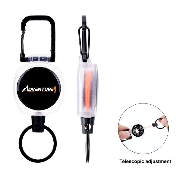 Retractable Claw Badge Reel & Key Holder