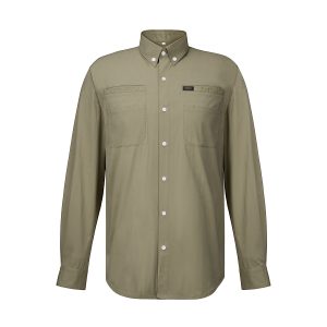 Men’s Cotton Blend Stretch Utility Work Shirt