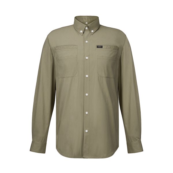 Men's Cotton Blend Stretch Utility Work Shirt