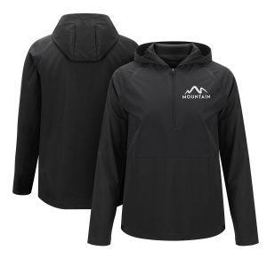 Men’s Lightweight Half Zip Hooded Long Sleeve Jacket