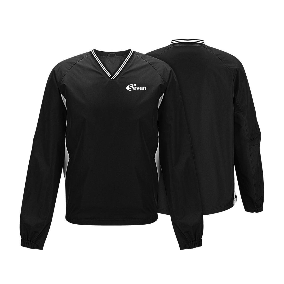 Men's V-Neck Raglan Long Sleeve Wind Jacket