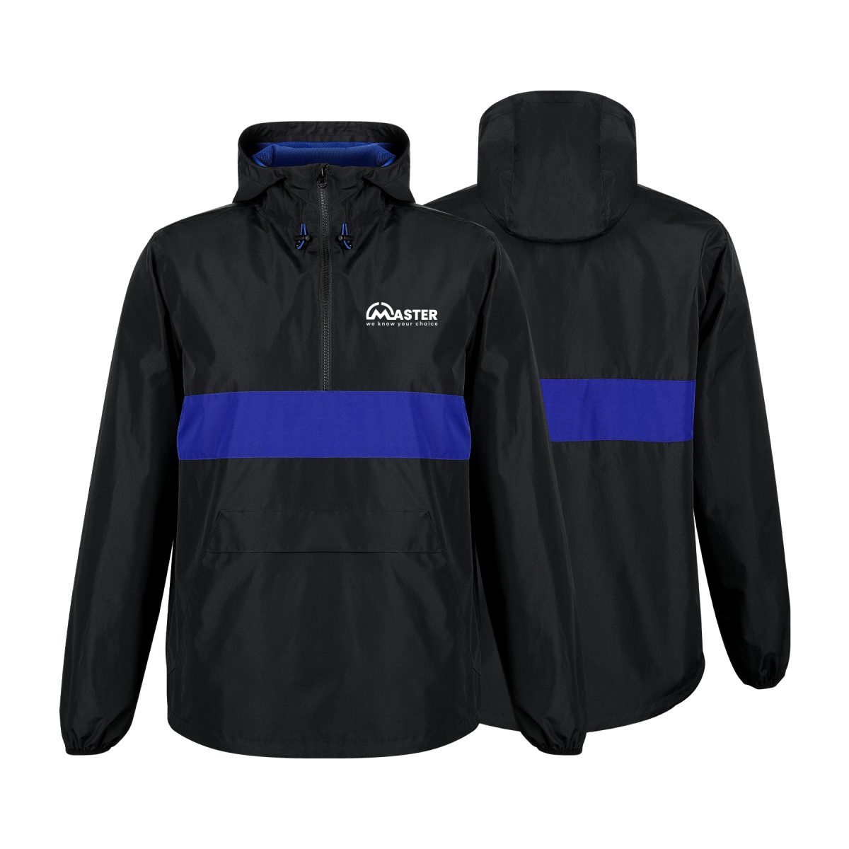 Men's Half-Zip Long Sleeve Pullover Anorak Jacket