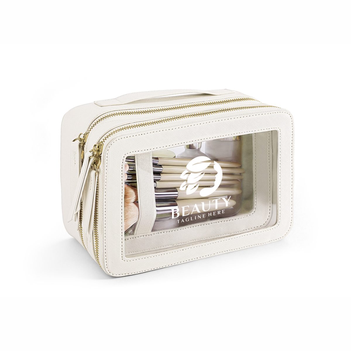Double-Layer Transparent Travel Toiletry Bag