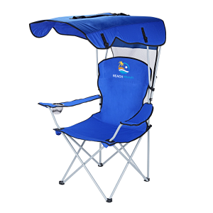 Folding Camping Chair With Umbrella/ Net Cup Holder