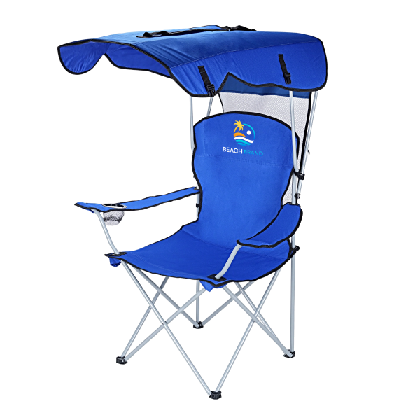Folding Camping Chair With Umbrella/ Net Cup Holder