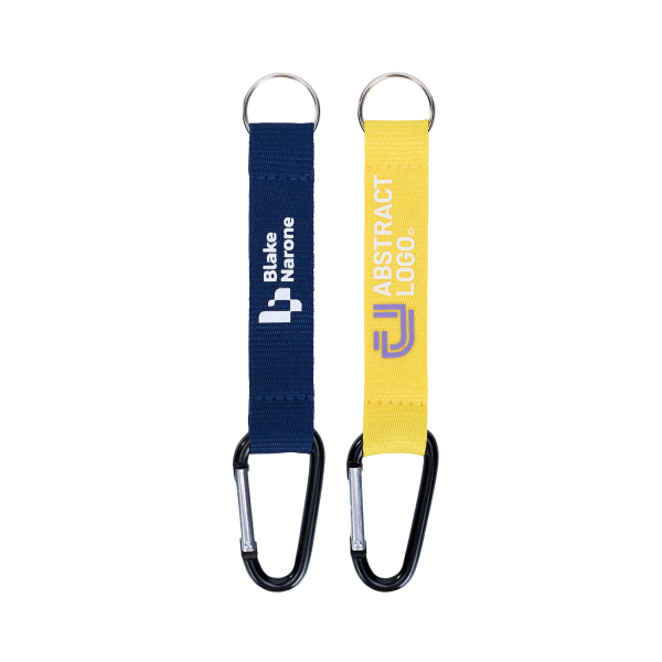 3/4" Carabiner Keychain Pocket Lanyards W/ Keyring