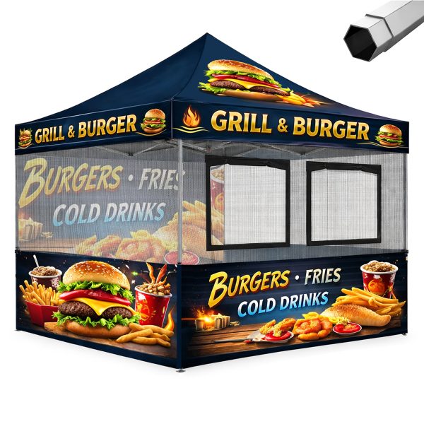Custom Food Concession Canopy Tent Package