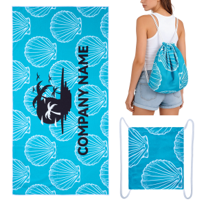 2-In-1 Convertible Beach Towel Backpack
