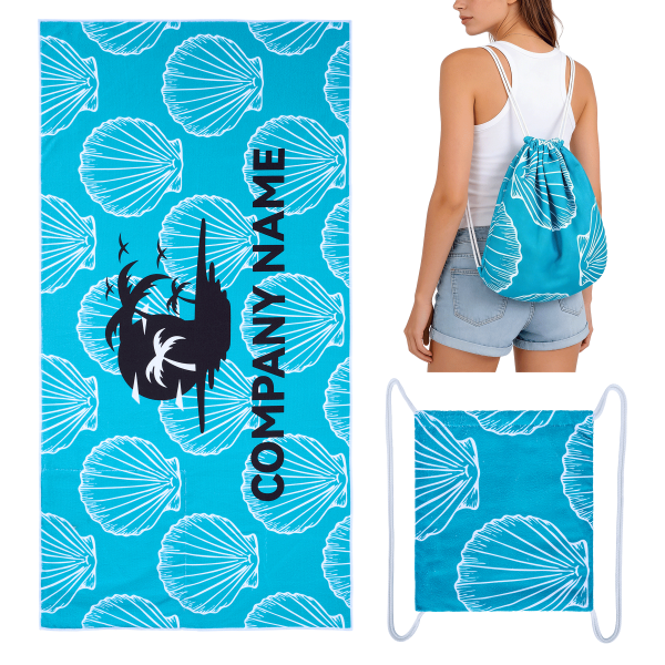 2-In-1 Convertible Beach Towel Backpack