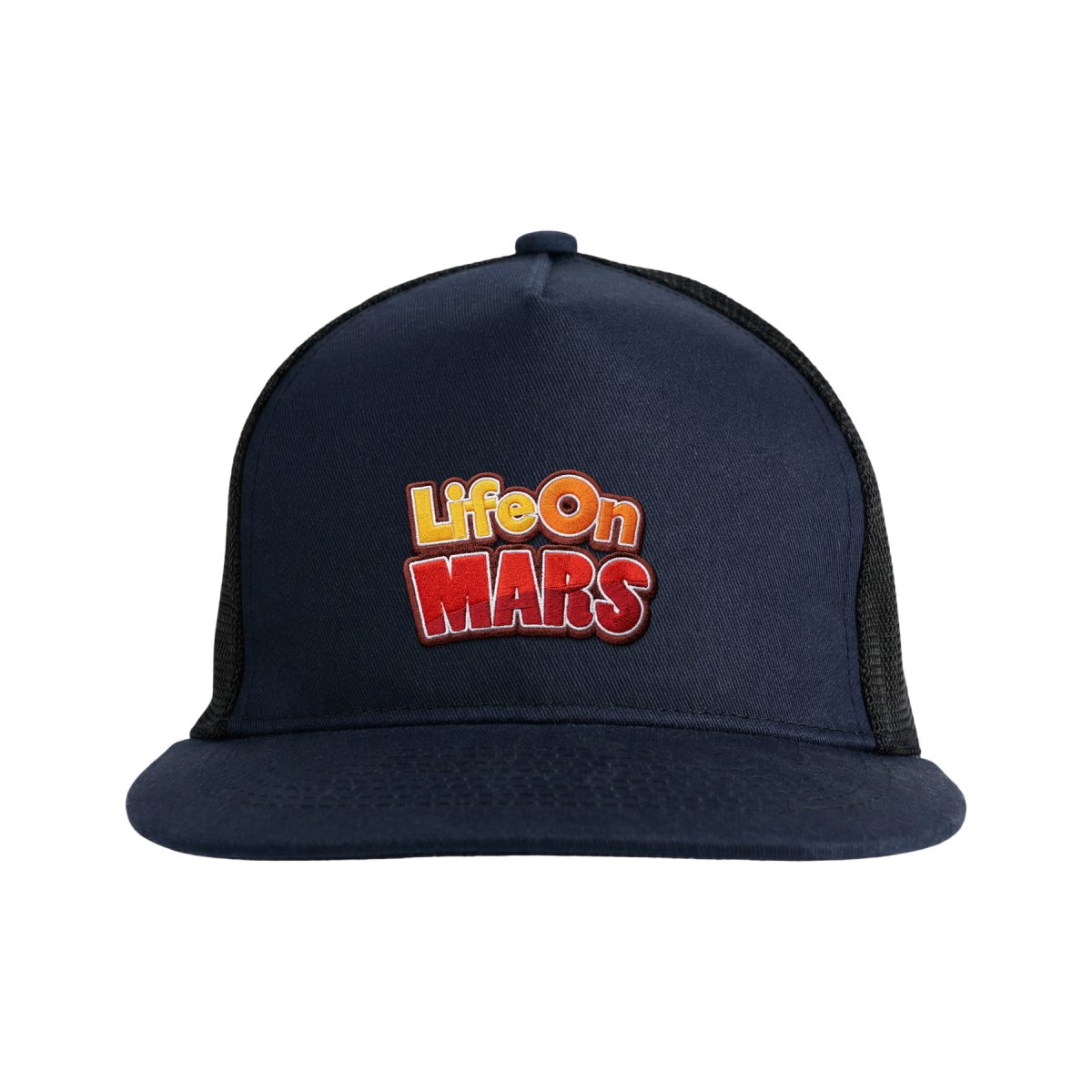 5-Panel Flat Brim Soft Mesh Trucker Cap