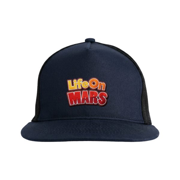 5-Panel Flat Brim Soft Mesh Trucker Cap