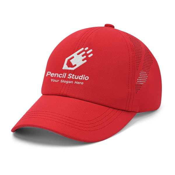 Laser Perforated Unstructured Mid-Profile Lightweight Sports Cap
