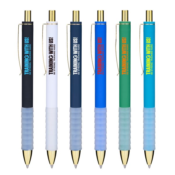 Retractable Ballpoint Pen – Smooth Writing Pen With Super Soft Rubberized Grip