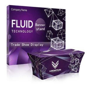 10ft Straight Pop Up Tension Fabric Display Booth