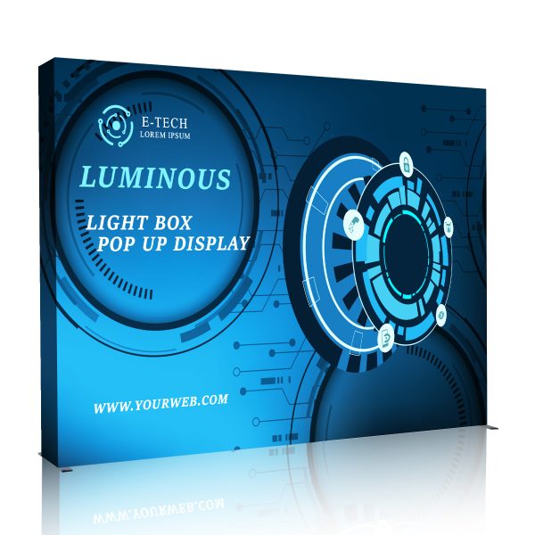 10FT Silicone Edge Graphics (SEG) Pop-Up Display With LED Lighting