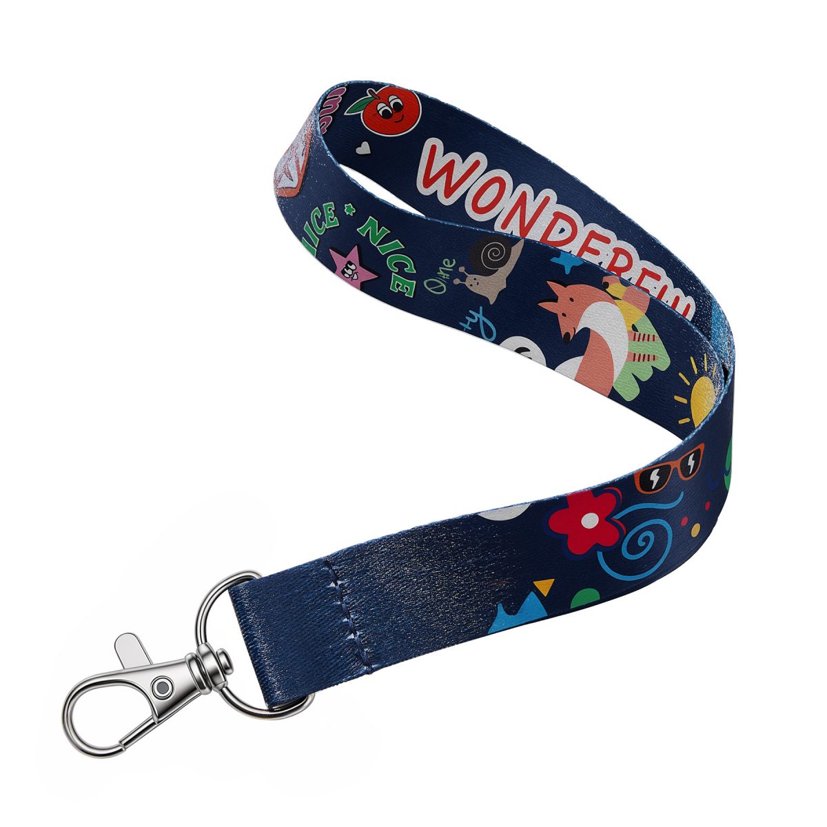 Custom Wrist Lanyard Keychains (Ocean)