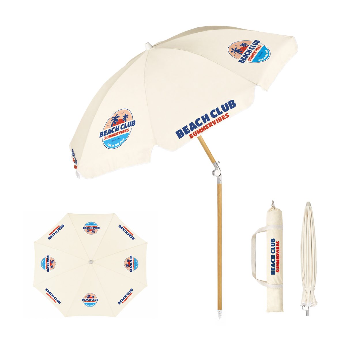 6.5Ft Portable Beach Umbrella