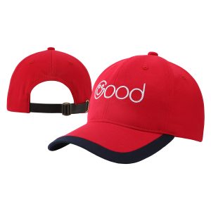 Color-Blocked Unstructured Cotton Twill Baseball Cap