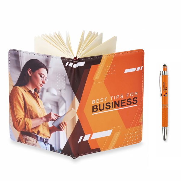 Hardcover Leather A5 Journal Notebook With Pen