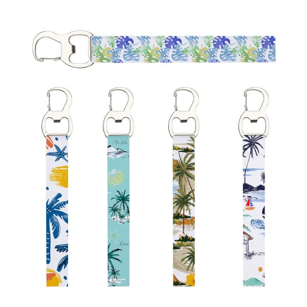 Bottle Opener Neoprene Wristband Keychain