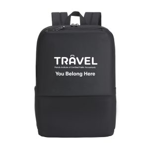 15.6″ PU Leather Commute Laptop Backpack