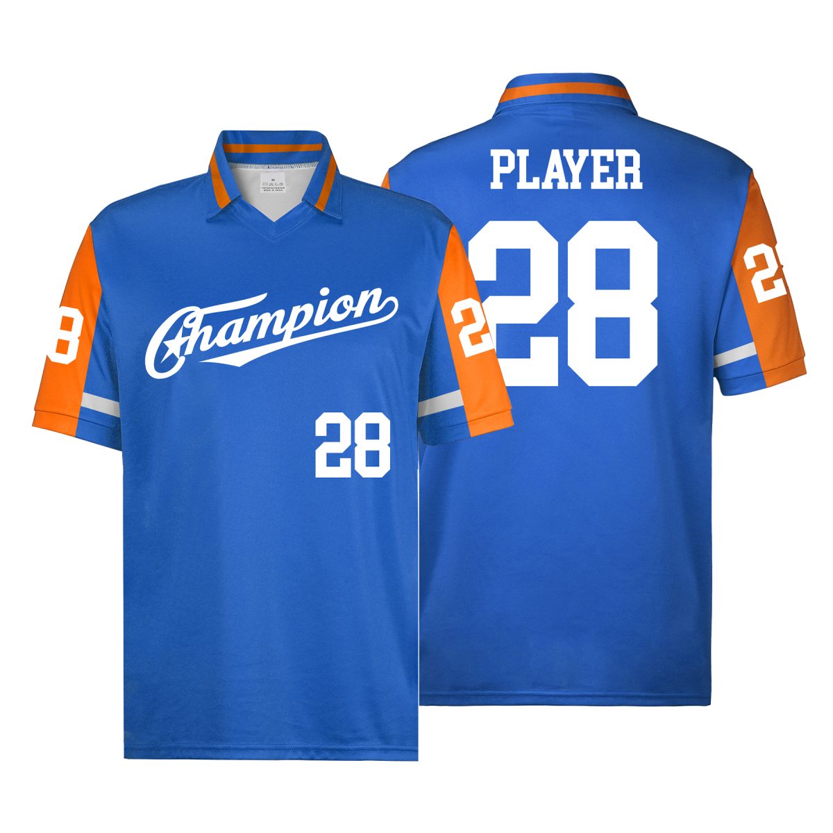 Custom Full Color Collared V-Neck Soccer Jersey