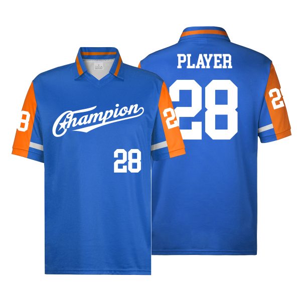 Custom Full Color Collared V-Neck Soccer Jersey