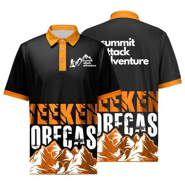 Custom Performance Polo With Self-Fabric Cuffs (Full Color)