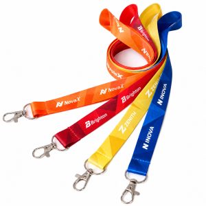 1″ Full Color Dye-Sublimated Polyester Lanyard (Ocean)