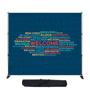 8′ X 10′ Backdrop Step And Repeat Banner Stand (Ocean)