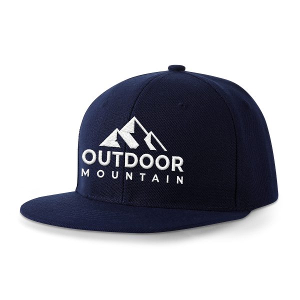 Crisp Wool-Like Acrylic Structured Flat Bill Baseball Cap