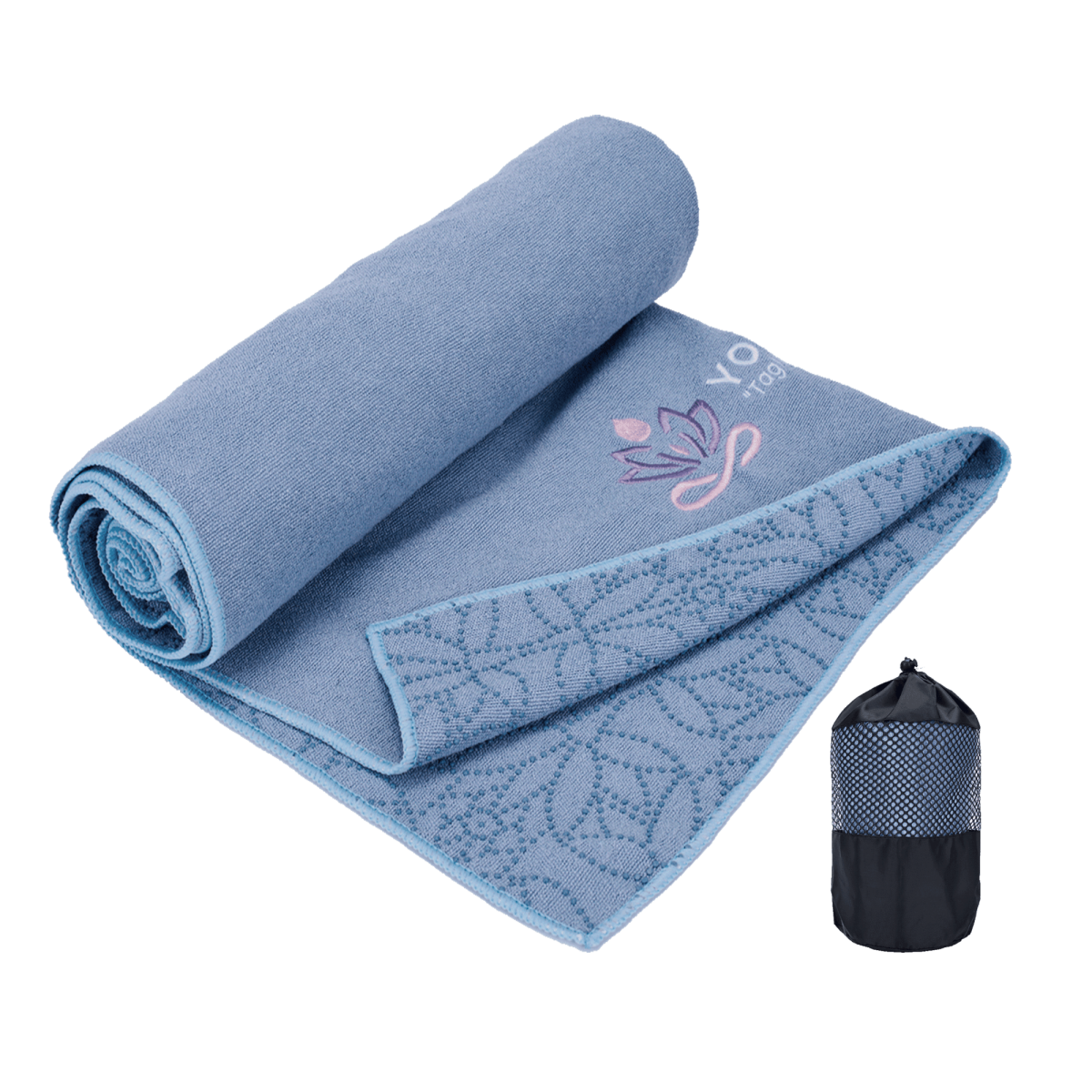 Non-Slip Yoga Mat Towel With Carry Bag - 72" X 24.8"