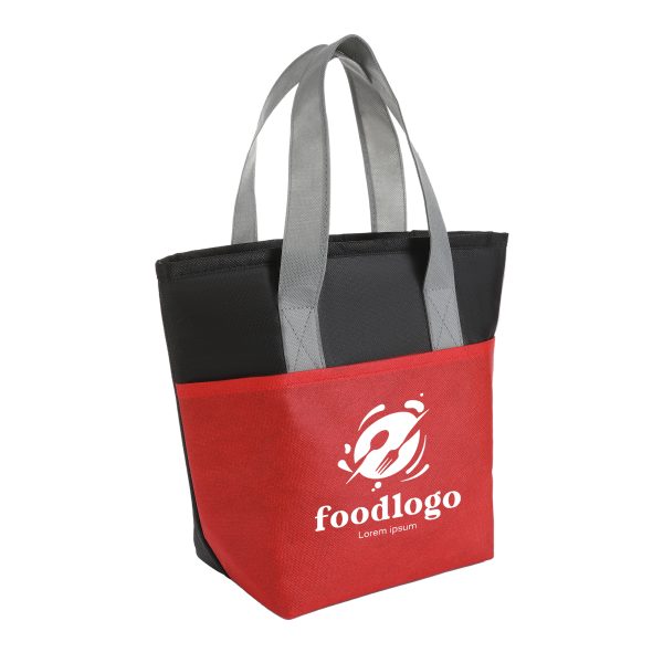 Two-Tone Non-Woven Insulated Lunch Cooler Tote
