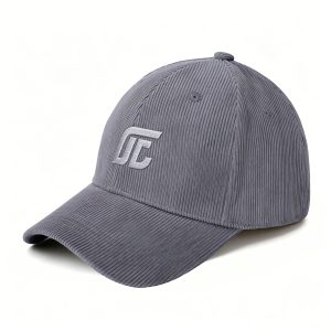 Premium Structured Corduroy Baseball Cap Curved Visor