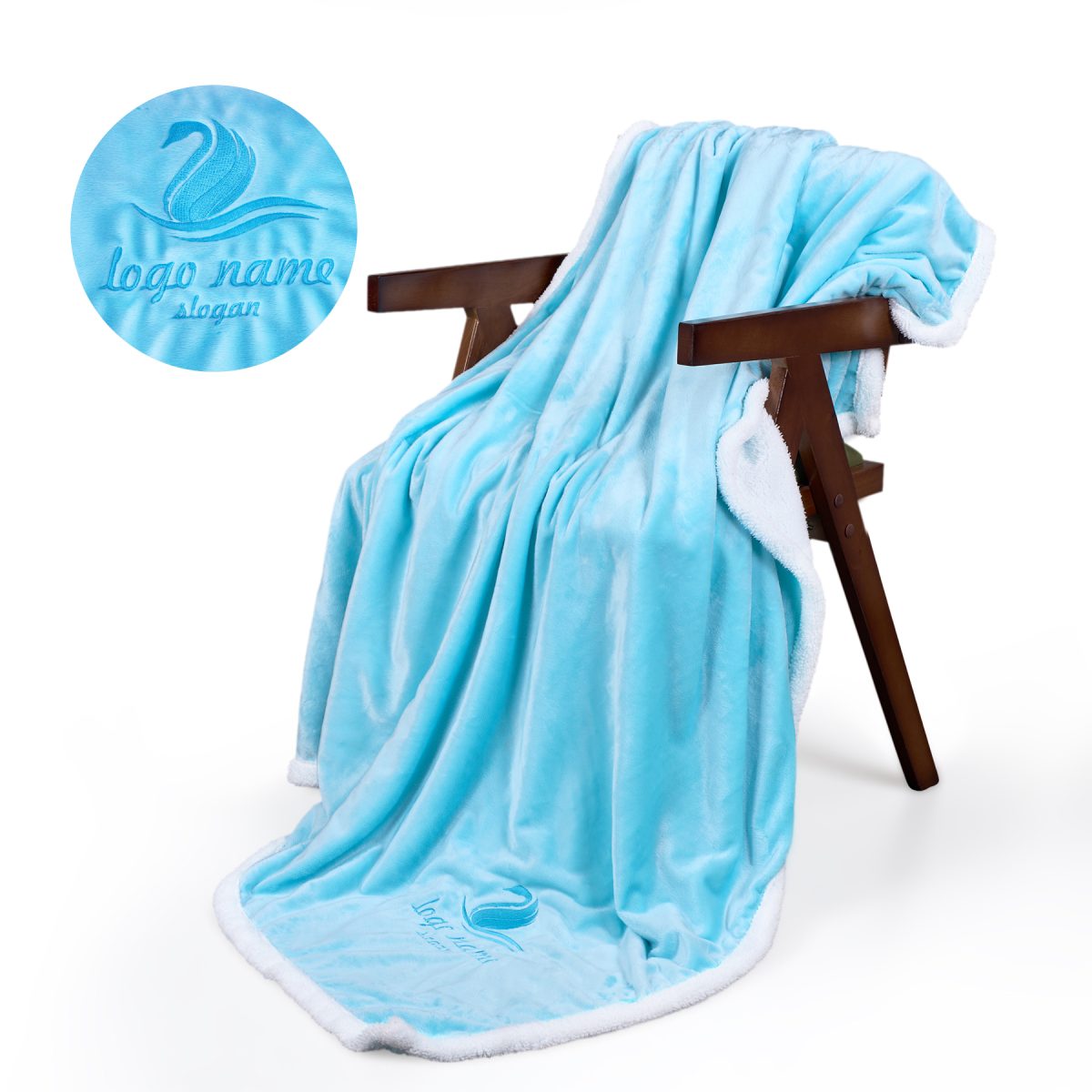 Dual-Layer Sherpa Fleece Throw Blanket (50" X 60")