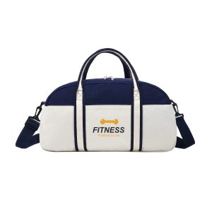16oz Two-Tone Cotton Canvas Duffel Bag