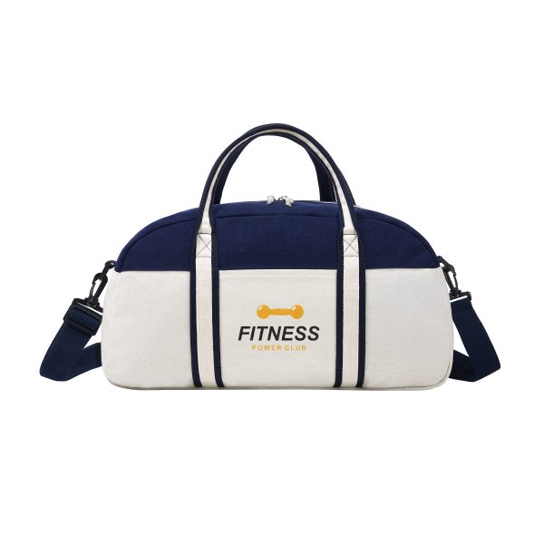 16oz Two-Tone Cotton Canvas Duffel Bag