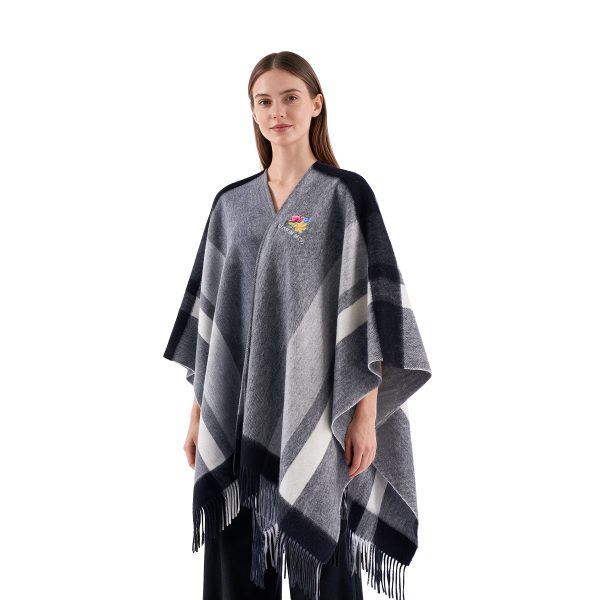 100% Wool Tassel Shawl Blanket