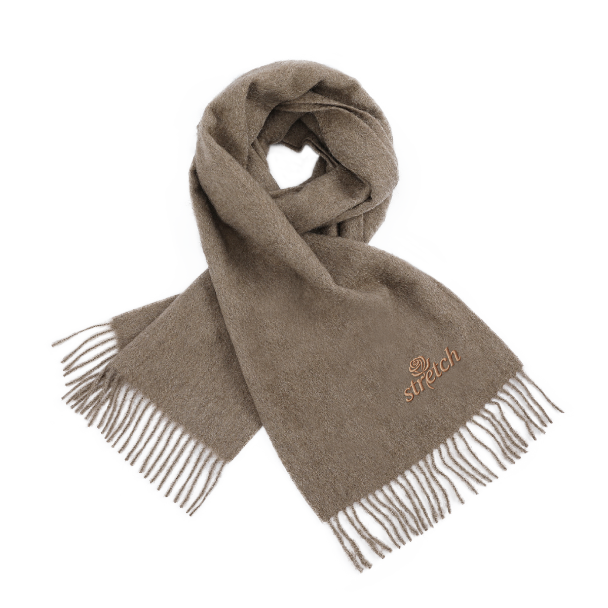 Luxury 100% Cashmere Scarf With Velvet Bag